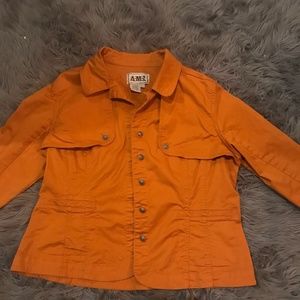 WOMENS AMI ORANGE JACKET SIZE XL
